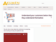 Tablet Screenshot of akumen.co.uk